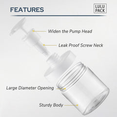 Lulupack wide-mouth bottle shows easy filling with a 7.5 cm opening