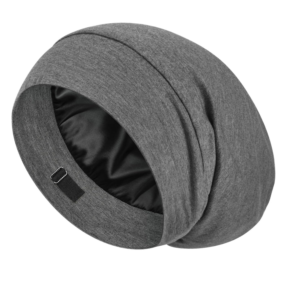 Gorro de seda LULUSILK para dormir con tacto suave cuida el cabello.