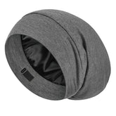 Gorro de seda LULUSILK para dormir con tacto suave cuida el cabello.