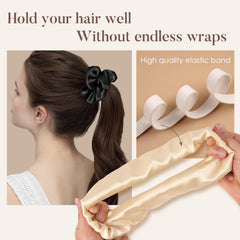LULUSILK scrunchies protegen el cabello durante la noche con suavidad