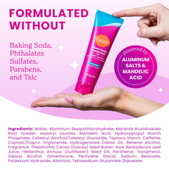 Lume baking soda free formula highlighted for sensitive skin