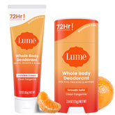 Lume invisible cream tube ready for all-over odor control and fresh skin.