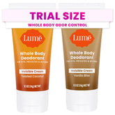 Lume crema invisible mini con coco tostado, uso diario suave para piel sensible.