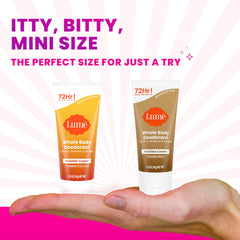 Lume crema invisible mini con vainilla felicidad, aroma agradable.