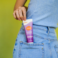 Lume odor-control coverage for pits, feet, and beyond.