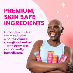 Close-up of the smooth solid texture ready for underarm use
