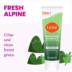 Lume underarm odor control application demonstrating versatile use.