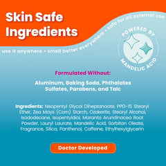 Lume Unscented Deodorant Stick closeup shows scent-free, skin-safe odor protection