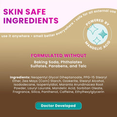 Lume Vanilla Bliss packaging front highlights aluminum-free and baking soda-free.