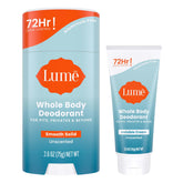 Lume invisible cream tube mini for all-over odor control with lotion-like glide.