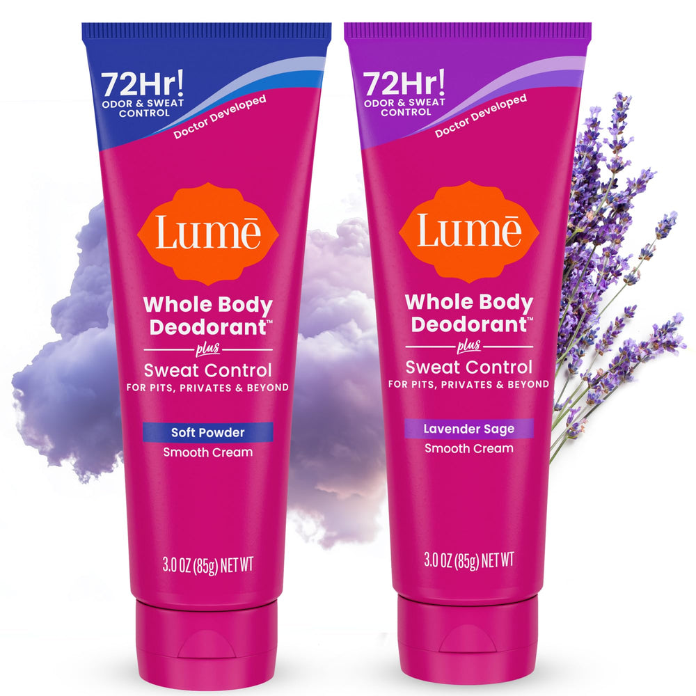 Lume tube close-up with smooth cream for odor control