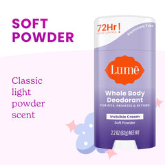 Lume underarm application view highlighting discreet daily protection