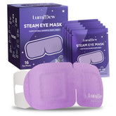 LumiDew steam eye mask pack-front view for sleep routine