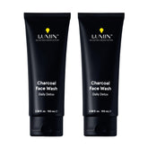 Lumin Charcoal Face Wash bottle for daily detox and refreshed skin