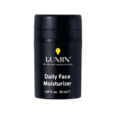 Lumin Daily Face Moisturizer bottle offers lightweight hydration for daily use.