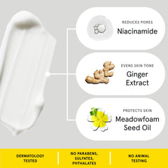 Lumin Daily Face Moisturizer skin smoothness close-up suggesting improved texture