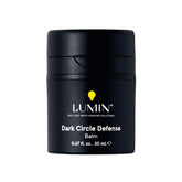 Lumin Men's Dark Circle Defense Balm tube close-up showing lightweight under-eye hydration