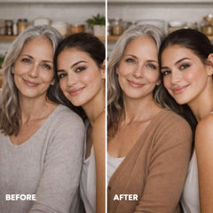 LUMINESS dual-sided angled buffer brush for precise blending.