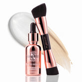 LUMINESS Liquid Mirage color-changing foundation blending into skin for a natural finish