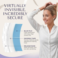 LUMORIA lace-front tape discreet finish blends naturally for an invisible look.