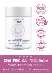Lunakai PRO capsules close-up for daily hair nourishment and growth support