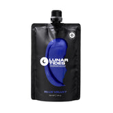 Lunar Tides Blue Velvet bottle showing bold shade for at-home color