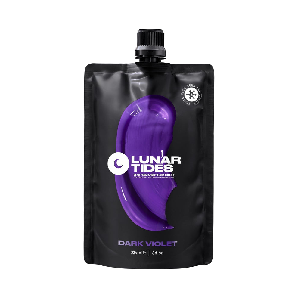 Lunar Tides dark violet semi-permanent color bottle ready for quick refresh