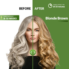 Lunory gray coverage application demonstrates at-home color for natural gray tones