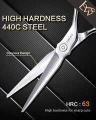 Lunwenksc concave self-sharpening blades stay sharp with use.