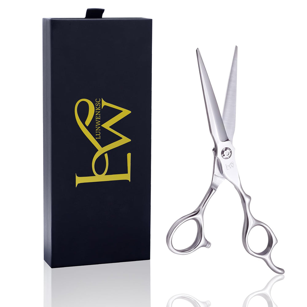 Lunwenksc professional hair shears 6.5-inch blades for precise cutting.