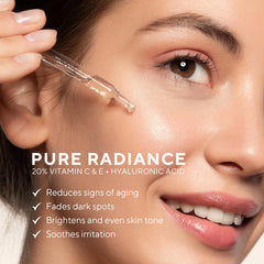 Lupure Serum Vitamina C 20% con cuentagotas para aplicación precisa.