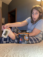 Lure Essentials Sole Serenity NeuroEase foot pad at night promotes refreshed feet by morning.