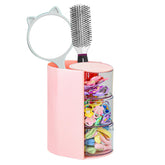 Luscinia hair organizer with a 180-degree rotatable design for quick access to clips and brushes.