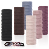 LuSeren 120pcs soft hair ties provide gentle, snag-free daily wear
