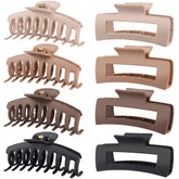 LuSeren clips de pelo grande mate para cabello grueso, agarre seguro.