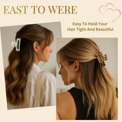 LuSeren milky pearl clip adds subtle shine for updos.