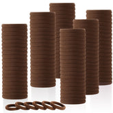 LuSeren no damage hair ties 120pcs brown, secure hold for thick hair