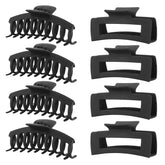 LuSeren pinzas cabello negro grandes 4,3 pulgadas, sujeción fiable para peinados voluminosos.