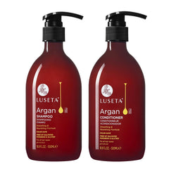 Luseta Argan Oil Shampoo bottle with nourishing formula for silky hair