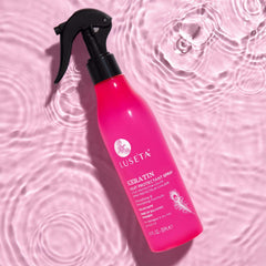 L LUSETA Keartin brillo natural para cabello suave y sedoso con uso diario.