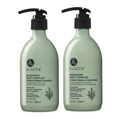 Luseta Rosemary Mint Shampoo bottle promotes nourished, smoother hair