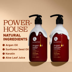 Luseta shampoo set packaging highlights complete hair care duo