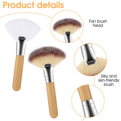 Lusofie highlighter brush provides precise cheekbone glow.
