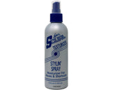 Luster S Curl Texturizer Styling Spray bottle provides light hold for defined waves.