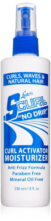 Luster's Scurl Activator sin goteo en botella de 8 oz para uso diario limpio