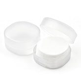 LUSTRIB cotton round holder compact case secures pads on the go for mess-free travel.