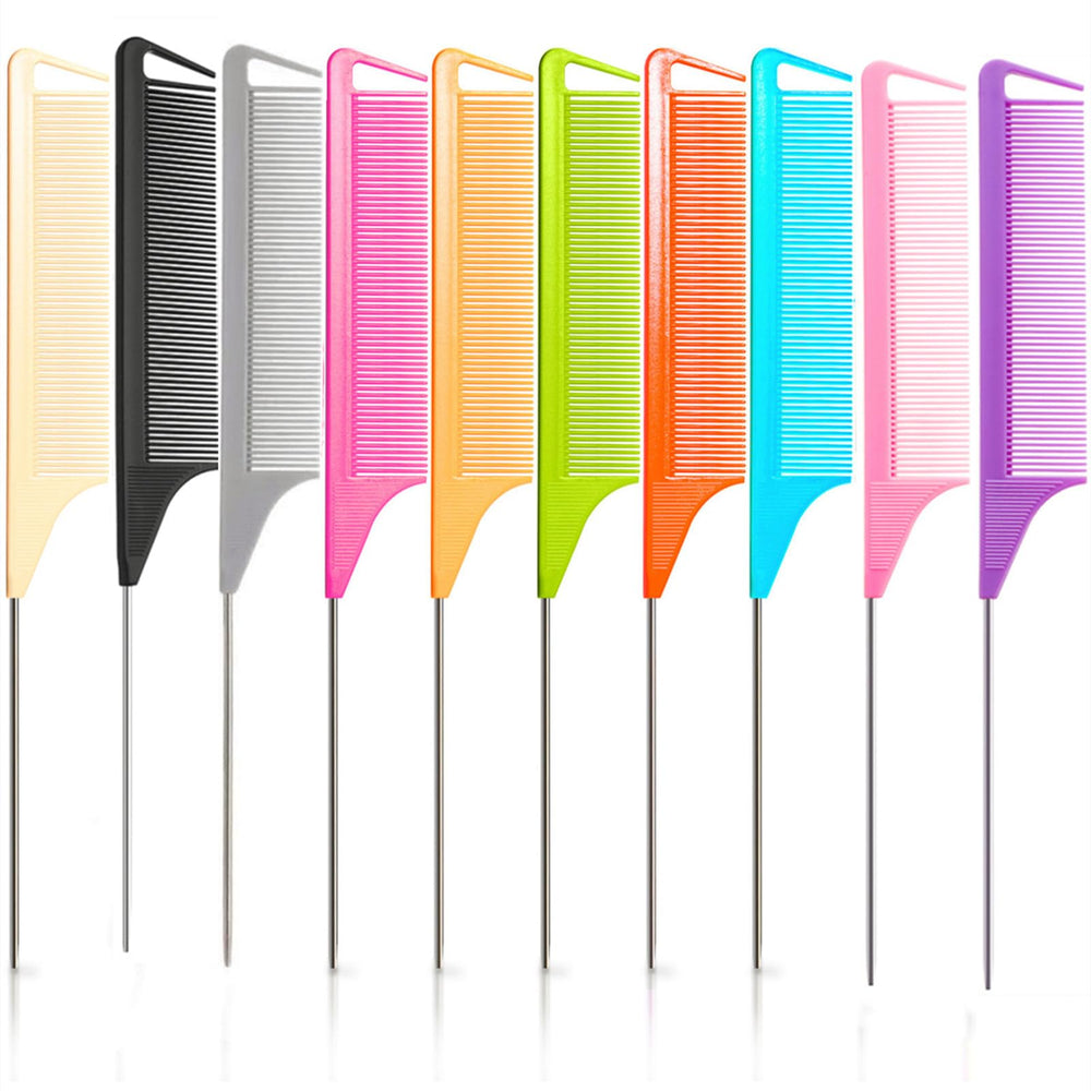 Luumxai rat tail combs set for precise parting and sleek styling.