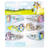 LUV HER Bluey hair clip set with six charms for playful styling.