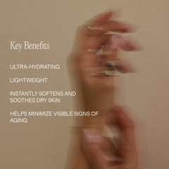 Close-up of Lux Unfiltered N°24 cream texture on skin for velvety finish