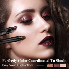 Luxaza Pro grape-wine eyeshadow sticks image 3 showcases hexagonal tubes for comfortable grip.